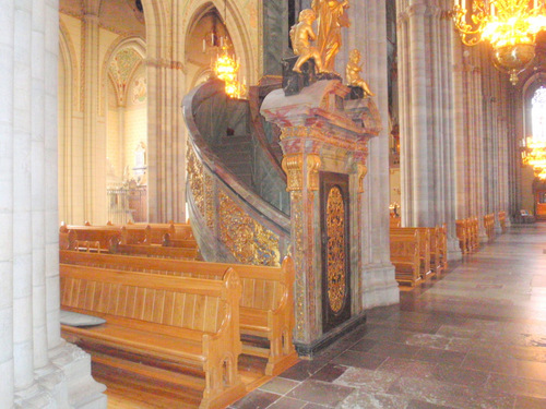 Inside Uppsala Domkyrka.